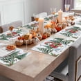 thumbnail image 5 of Cute Christmas Snowman Placemats Set of 8, Blue Winter Christmas Tree Birds Table Mats Washable Heat-Insulation Non-Slip Place Mats for Kitchen Dinner Table Indoor Outdoor Decor,13x19 Inch, 5 of 9