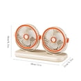 thumbnail image 3 of Miwamany Tower Dual Head Desktop Fan Multifunctional Oscillating Fan for Home Office Bedroom Table Personal Cooling with Type-C Charging, 3 of 7