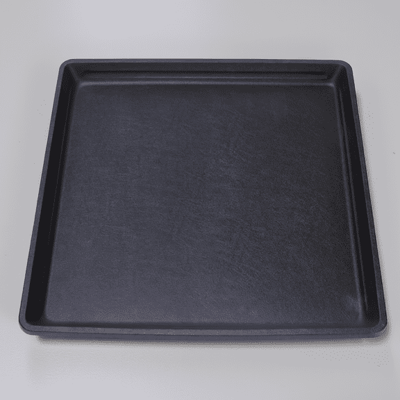 SWOEBTH 2 Pack 17 x 17 Inch Drip Pan for Portable AC and Mini Fridge, Leak-Proof Plastic Tray, Oil Catch Pan