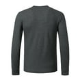 thumbnail image 4 of Long Sleeve Henley Shirts for Men Casual Waffle Cotton Tee Shirt Lightweight Thermal Henley T-Shirt with Button, 4 of 4