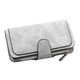 thumbnail image 1 of Qarigey Cambio de almacenamiento Cartera larga Niñas Plegable de cuero Cierre de cremallera Monedero Monedero Titular de la tarjeta de crédito Débito Carteras Gris Qarigey AP000899-04, 1 of 1