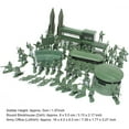 thumbnail image 5 of 56-Piece Military Model Playset, 2-Inch Plastic Army Men Action Figures, Sandbox Battle Scene Kit with Army Office & Blockhouse Accessories, 5 of 5