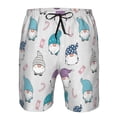thumbnail image 3 of Cauagu cute winter Gnome Print Men's Swim Trunks,Hawaiian Bathing Suit Swimsuits Beach Shorts with Pockets for Men Quick Dry Swimming Board Shorts-, 3 of 6