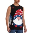 thumbnail image 2 of Pofeuu Gnome Independence Day Print Men's Muscle T-Shirt, Sleeveless, Muscle Tank, Classic Muscle Tee Top For Men Casual Sleeveless Muscle T-Shirt Trendy Clothes-Medium, 2 of 7