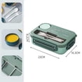 thumbnail image 3 of Bento Lunch Box with Cutlery, 4 Compartments, Leakproof, Microwave & Dishwasher Safe for Adults and, 3 of 5