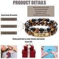 thumbnail image 5 of FaLX Bring Luck and Prosperity with a Natural Faux Tigers Eye Healing Bracelet - Double Layer Metal Buckle, Triple Protection, and Elastic Rope - Perfect Gift for Men and Women in Daily Life, 5 of 8