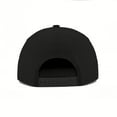 thumbnail image 2 of TOPTIE 5 Panel Flat Brim Snapback Hat - Nylon Black Water-resistant and Breathable Baseball Cap for Men Women, 2 of 6