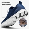 thumbnail image 3 of Zapatos Acuáticos ALEADER Xdrain Secado Rápido Azul Marino Hombre 10.5, 3 of 8