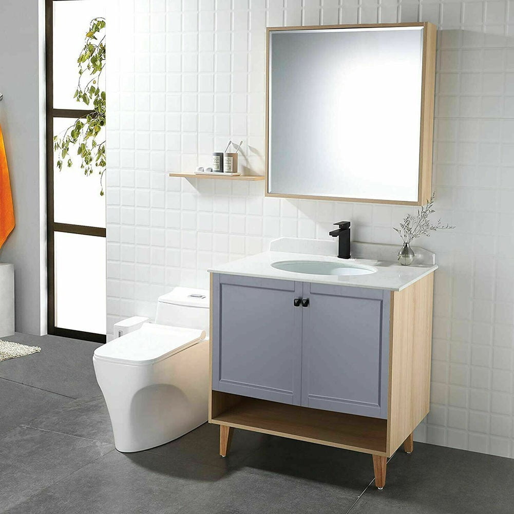 RichLink Sink Counter Waterfall Bathroom Tap Basin Mixer Tap Chrome Square Mono Faucet