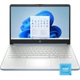 thumbnail image 3 of HP 14'' HD Business Laptop, Intel Processor N150, 4GB RAM, 128GB UFS + 64GB Memory Card, Copilot AI, Win11 Home in S Mode, One-year Microsoft Office 365, Sky Blue with Mazepoly Accessories, 3 of 6