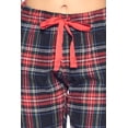 thumbnail image 5 of Ashford & Brooks Women’s Pajama Set | Cotton Knit Top & Flannel Pants Sleepwear PJs, 5 of 5