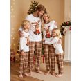 thumbnail image 6 of AIGUR Family Christmas Pajamas Family Matching Christmas Pajama Set Family Matching Pajamas Sets Long Sleeve Reindeer Printed Tops Plaid Pants, 6 of 10