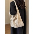 thumbnail image 4 of LHSHID Knitted Hobo Bag Women's Crocheted Shoulder Bag Large Handbags Tote Wool Woven Aesthetic Purse Top Handle Bag, 4 of 8