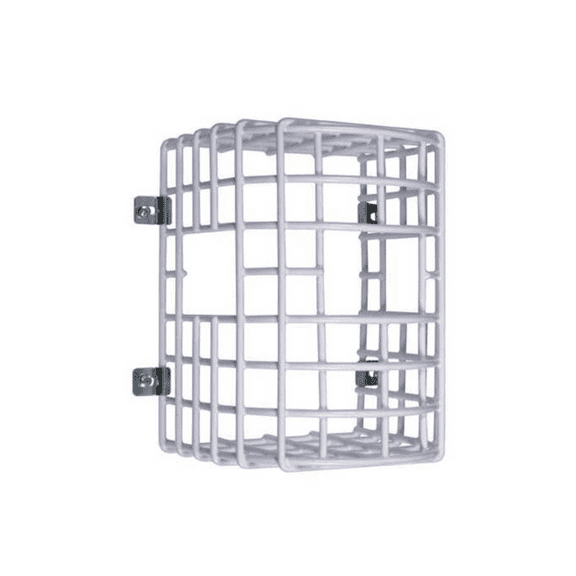 White Steel Wire Guard, Beam Smoke Damage Stopper 7-3/4" H