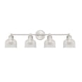 thumbnail image 2 of Trade Winds Lighting 4-Light Bathroom Vanity Light In Brushed Nickel, 2 of 6