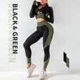 thumbnail image 5 of Conjunto de yoga de punto sin costuras para otoño e invierno, conjunto sexy de tres piezas para fitness y caderas de Lulu, 5 of 5
