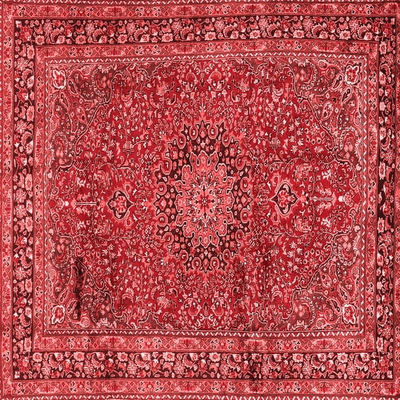 Ahgly Company Indoor Square Persian Red Traditional Area Rugs, 5' Square