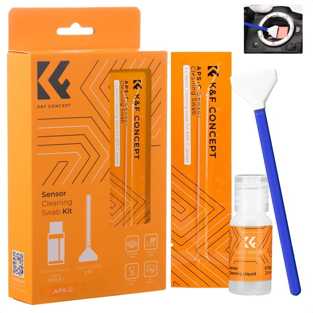 Kit de limpieza de cámara K&F Concept, sensor APS-C de 16 mm x10