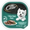 CESAR Wet Dog Food Classic Loaf in Sauce T-Bone Steak Flavor, 3.5 oz. Tray