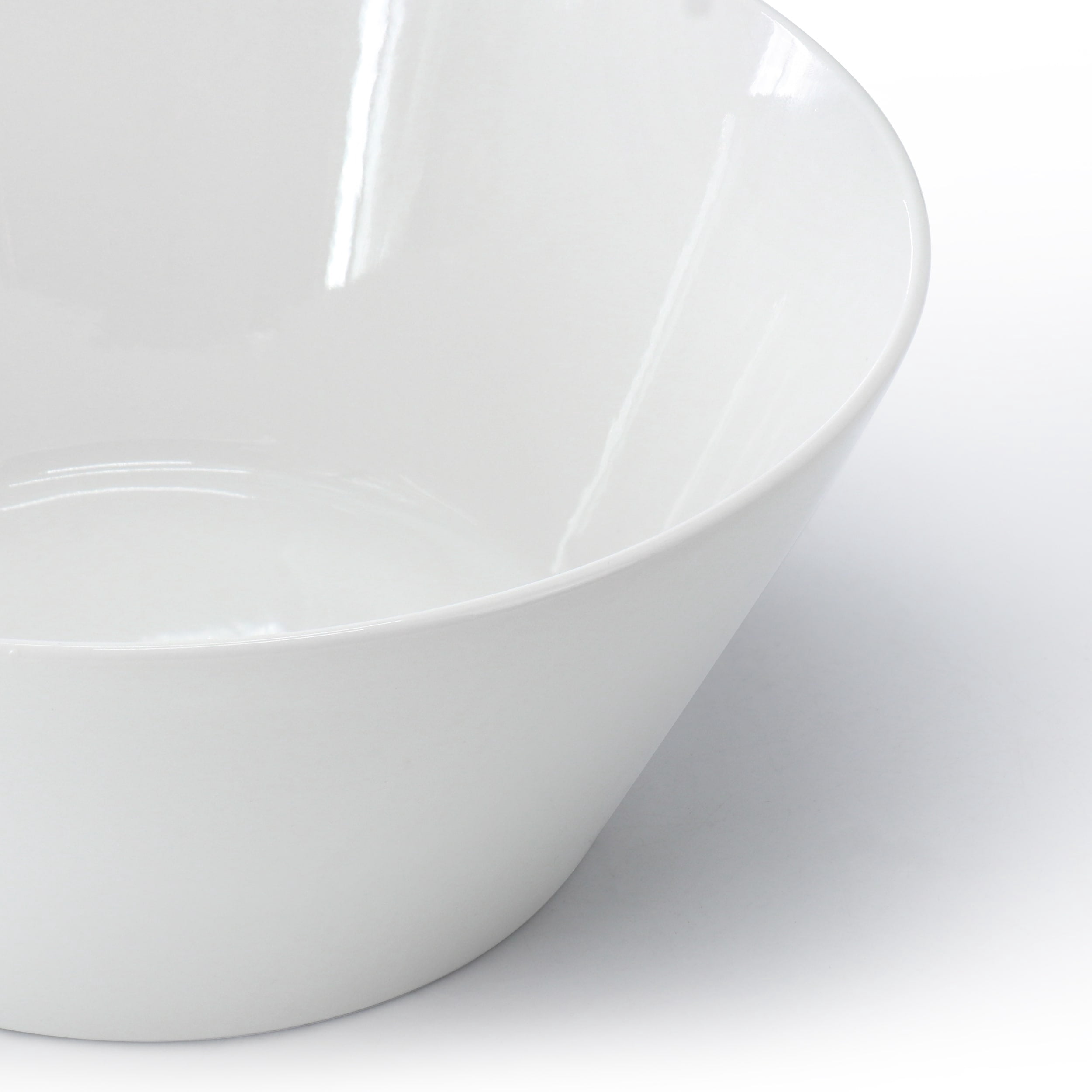 Gibson Home 142751.01 9.4 in. Great Essentials Round Fine Ceramic Meal Bowl, White