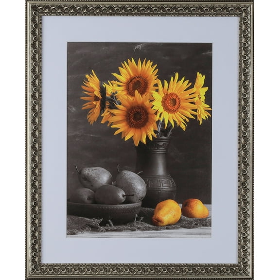 1-3/8" Polystyrene French Country Classic Picture Frame - by WholesaleArtsFrames-com 4x7 3210 Series - Antique Silver - Made In USA