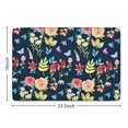 thumbnail image 5 of Pioneer Flower Floral Print Flannel Non Slip Door Rugs,Washable Door Mats Indoor,Decorative Door Mats,Dirt-Resistant and Absorbent Doormat for Entrance,Bedroom,Kitchen,Bathroom,23.5"x16", 5 of 5