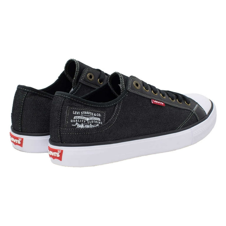 Levis Boys Stan Buck Fashion Sneaker (Black Denim, 3)