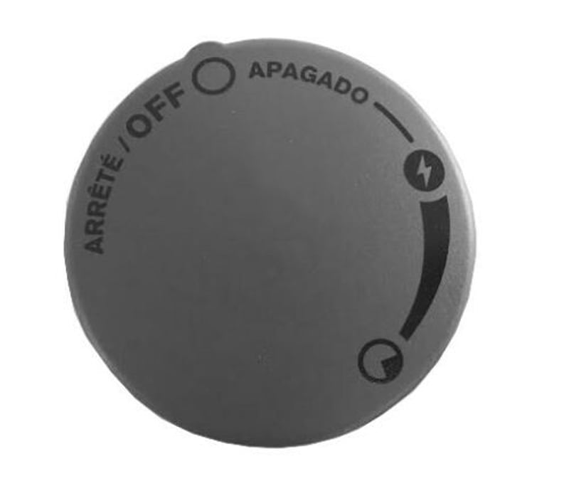 er 30125801 Gray Side Burner Knob for Specific Genesis Grills