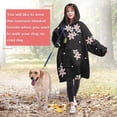 thumbnail image 4 of Wearable Oversized Blanket,Pioneer Flower Floral Print Pattern Wearable Blanket Hoodie for Adults,Cozy Hooded Blankets with Super Pockets,Super Warm Fuzzy Pullover for Women & Men, 4 of 6