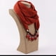 thumbnail image 4 of Bufanda de gasa con perlas de espejo y collar de aleación para mujer, bufanda de primavera, otoño e invierno, 4 of 6