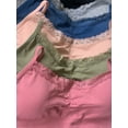 thumbnail image 2 of ToBeInStyle Womens Pack of 6 Seamless Lace Trim Bras, 2 of 7