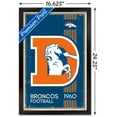 thumbnail image 3 of NFL Denver Broncos - Retro Logo 14 Wall Poster, 14.725" x 22.375", Framed, 3 of 5