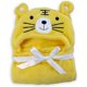 thumbnail image 1 of ZHAOCHENG Toalla con capucha para bebé, manta de baño, poncho de forro polar coral suave, adecuado para recién nacidos, niñas y niños, bata de baño con orejas, hipoalergénica, tigre amarillo, 1 of 4