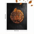 thumbnail image 3 of Qisvanset Framed Canvas Wall Art 12x16 Inch Dark Wood Tree Ring Grunge Minimal Modern Art, 3 of 5