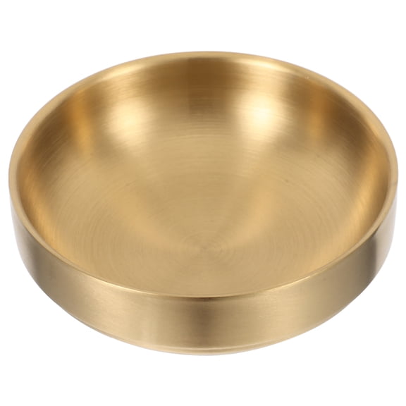 VERDANVERSE Metal Appetizer Dish Golden Stainless Steel for Party Serving