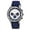 Silver Tone and Blue, variant on Arthur Silicone Silver Tone, Blue & White Men's Chronograph Watch 1094AARR