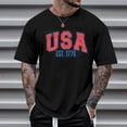 thumbnail image 4 of Afdoent T Shirts For Men Male Fashionable Casual Printed Short Sleeve T Shirt Comfort Tee Shirts, 4 of 4