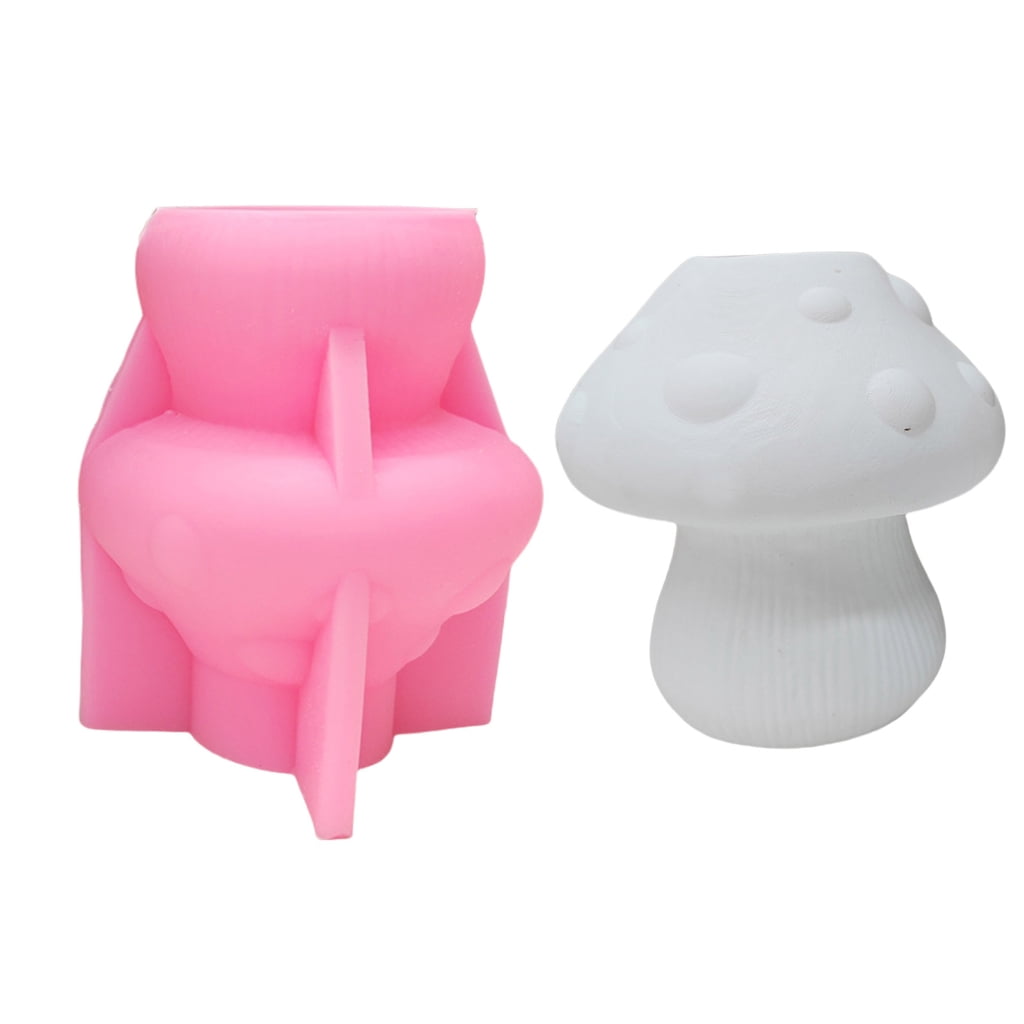 lanema Silicone Vase Moulds Silicone Planter Molds Mushroom Shape Crafting Molds Candle Holder Moulds Suitable for Flower Vase