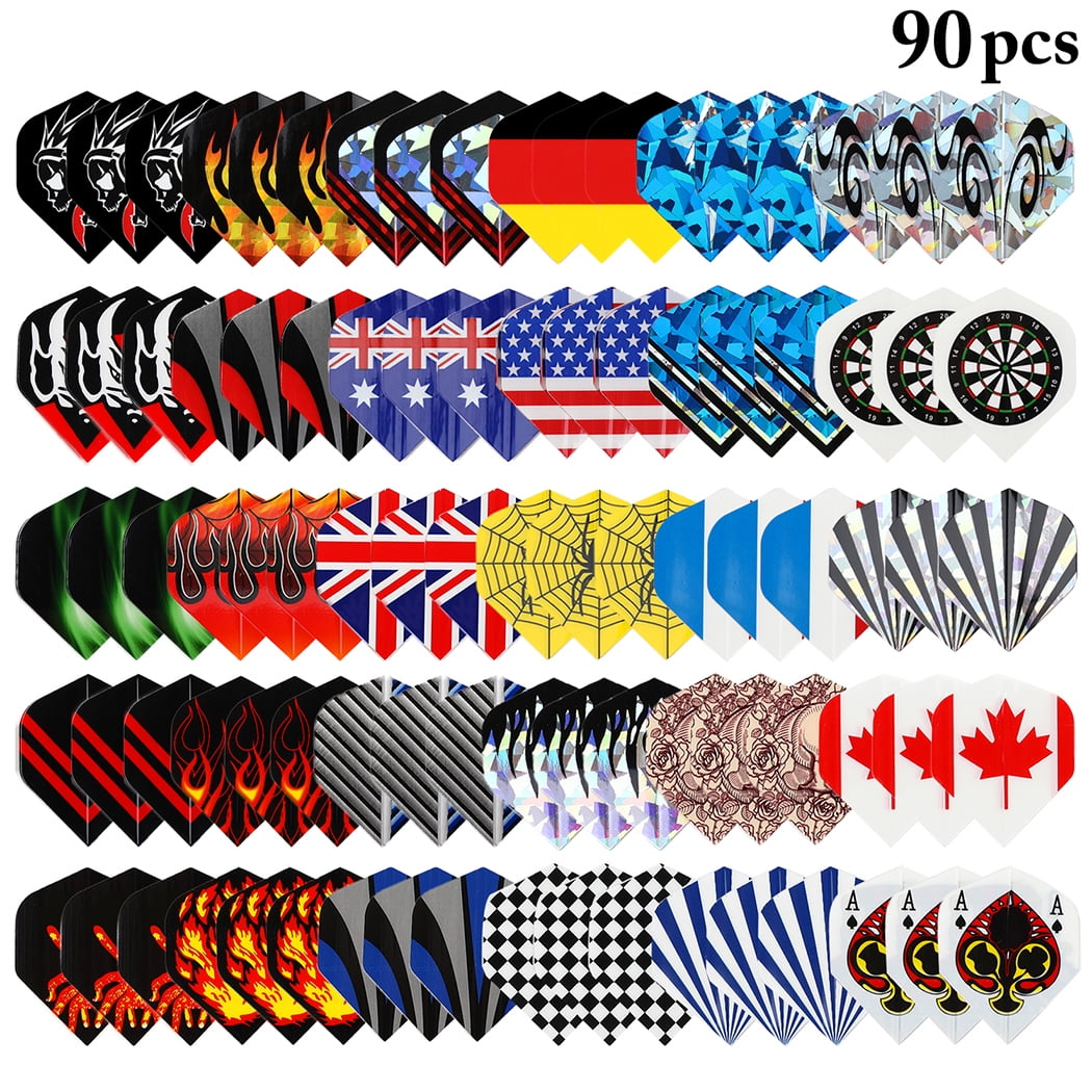 60pcs/lot dart flights in 20 kinds of patterns darts fin feather accessory LB 