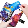 thumbnail image 6 of Allytech Galaxy S21 Wallet Case, Galaxy S21 Case, Marble Pattern PU Leather Kickstand Flip Cover Shockproof Drop Protection Cards Holder Wallet Case for Samsung Galaxy S21, Darkblue, 6 of 9