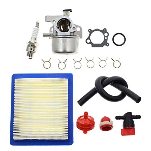 Kizut 799866 Carburetor with Air Filter Tune Up Kit for B and S 790845 799871 796707 794304 190cc Fits Troy Bilt TB230 Toro 22 Recycler Parts 4 Cycle Lawn Mower 