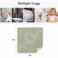 thumbnail image 4 of Sage Green Cloth Napkins, Minimalist Abstract Modern White Art Washable and Reusable Dinner Napkins Set of 6, Table Napkin for Kitchen Party Birthday Wedding Hotel Housewarming 20"x20", 4 of 8