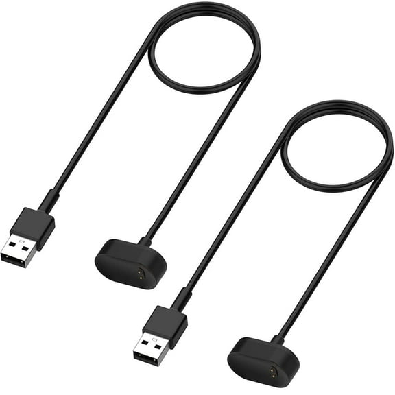 MYKOMI 2-Pack Charger for Fitbit Ace 2, Fitbit Inspire HR and Fitbit Inspire - Replacement USB Charging Cable Cord for Fitbit Inpsire, Inspire HR and Ace 2 [1m/3.3ft]