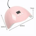 thumbnail image 4 of 54W LED Nail Dryer Lamp - USB Powered for Gel Polish, 30s/60s/90s Timer, Smart IR Sensor, Large Curing Space, 4 of 9