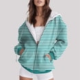 thumbnail image 2 of SIYUDAN Women s Hoodies Long Sleeve Hoodie Women Zip Up Hoodie Cozy Sweatshirts for Women Mint Green Sweatshirts for Women Fall Clothes Streetwear, 2 of 5