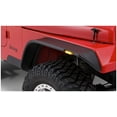 thumbnail image 3 of Bushwacker by RealTruck Jeep Flat Style Front Fender Flares | 2-Piece Set, Black, Textured Finish | 10067-07 | Compatible with 1987-1995 Jeep Wrangler YJ (Excludes Renegade), 3 of 3