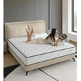 thumbnail image 5 of Queen Size Mattresses,10 Inch Memory Foam Hybrid Queen Mattresses in a Box White Mattress with Provide Sleep Support and Pressure Relief,Medium Firm,CertiPUR-US., 5 of 9