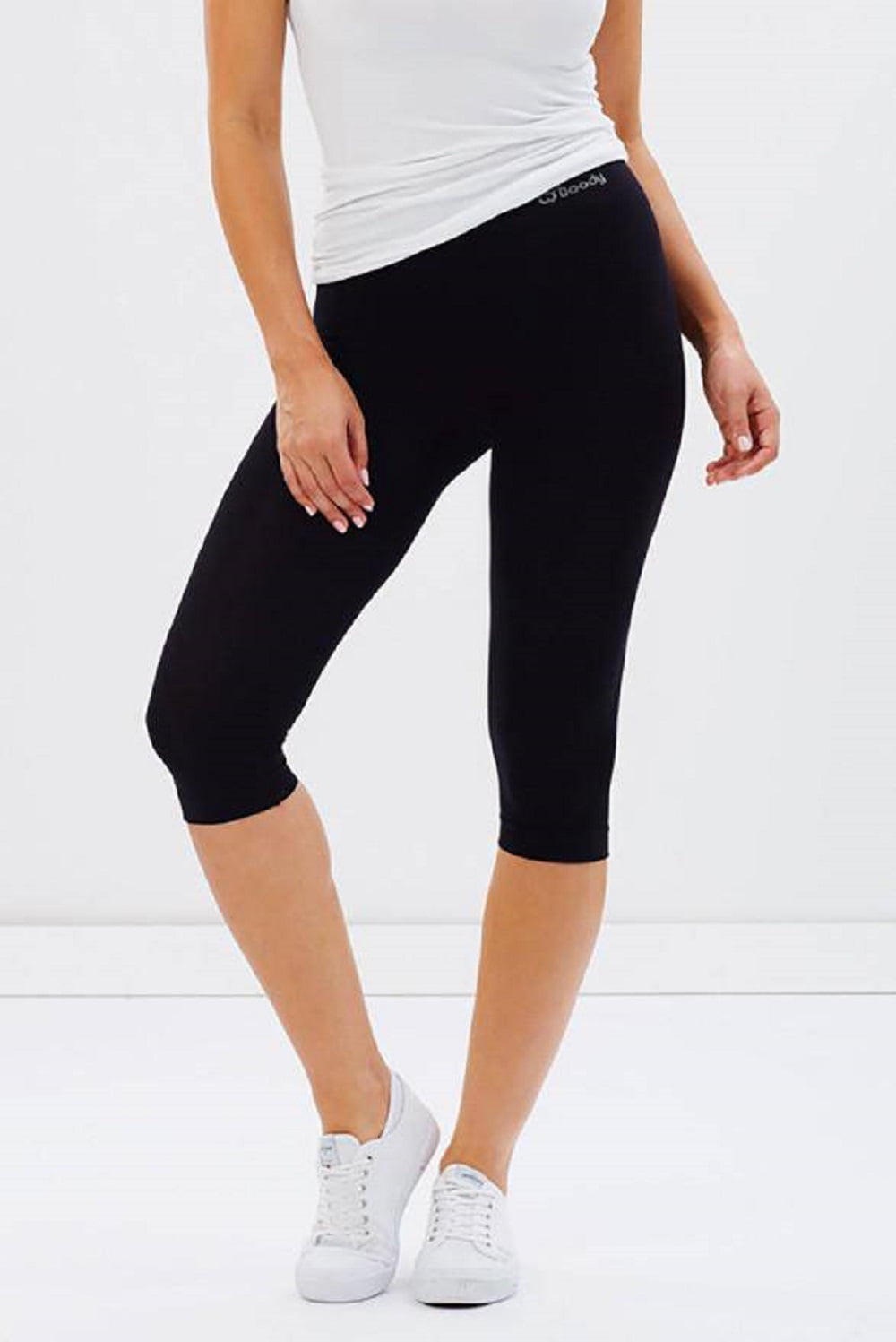 Boody Organic Bamboo Ecowear Women's 3/4 Legging - Black - X-small 