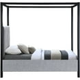 thumbnail image 6 of Meridian Furniture Kelly Grey Boucle Fabric Twin Bed, 6 of 7