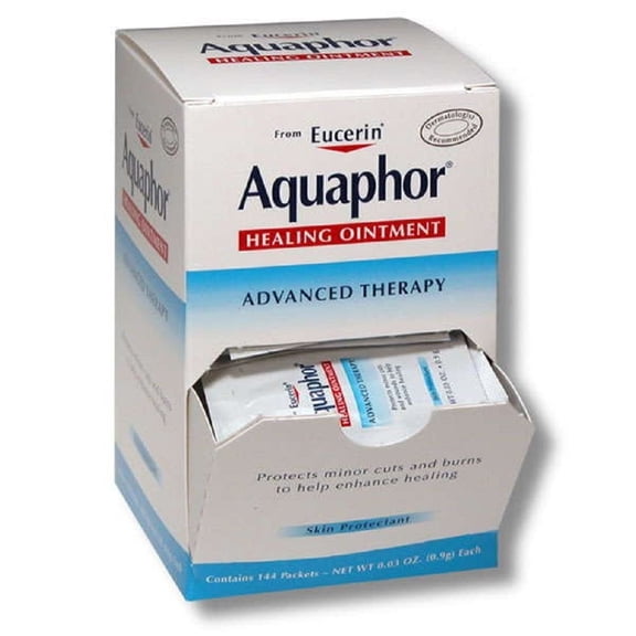 Aquaphor Healing Ointment,Contains 144 Packets, Net Wt 0.03 oz. (0.9g) Ct